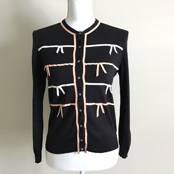 Rare Early 2000s Vintage Bow Cardigan ASO Rory Gilmore in Gilmore Girls - Picture 10 of 14